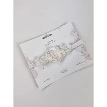 Kojenecká čepice Kojenecká slavnostní čelenka Fina Jamiks Rozměr: 0M