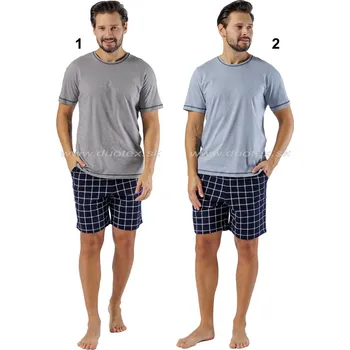 Pánské pyžamo Hotberg(M-Max) Pánské pyžamo Grzegorz1592 Barva: 1-sivá, Velikost: 2XL