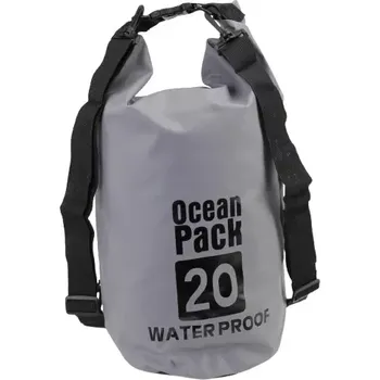 kempingová židle Ocean Pack, vodotěsný vak 20L šedý (OCP20G)