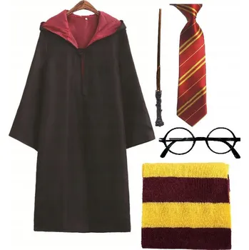 Karnevalový kostým KOSTÝM PŘEVLEK HARRY POTTER ČARODĚJ SET KOSTÝM XXL