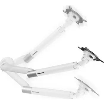 Držák monitoru One For All Design Single white držák na stůl pro monitor 33 cm (13) - 88,9 cm (35) bílá nastavitelná výška, Sklopný plus otočný, nakláněcí