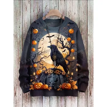 Dámský svetr Unisex svetr s potiskem CS1127 lebky skulls Velikost: S, Barva (Varianta): Svetr 19