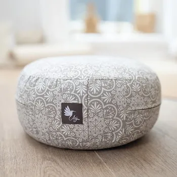 Dekorativní polštářek BIO meditační polštářek kulatý 32 x 12 cm – Anju