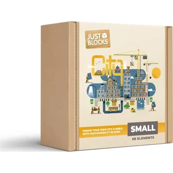 ostatní stavebnice Dřevěná stavebnice CITY 68 ks