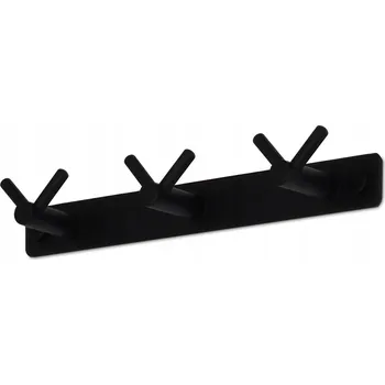 Věšák Tyč s háčky na kolíčky Mavö černá