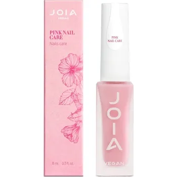 Přípravek na nehty Zpevňovač nehtů s částečkami JOIA vegan Pink Nail Care 8 ml