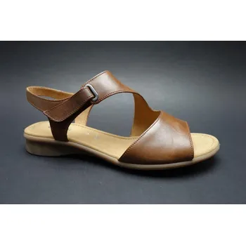 Dámské sandále Letní vycházková obuv, Gabor, šíře G, přírodní: Hnědá Ostatní kůže 28,5 44 G 1/2 - lehce rozšířená (28297-28299)