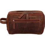Pánské kožené kosmetické etue hnědé - Greenwood Karon hnědá