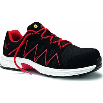 Pracovní obuv jo_SPEEDY black-red S1P ESD polobotka 42