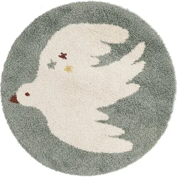 Dětská skříň Koberec do dětského pokoje BOHEMIAN BIRD AQUA