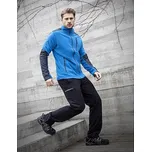 4TECH petrolejová modrá Pánská fleecová mikina XL