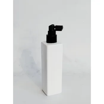 Dávkovač mýdla Dávkovač mýdla hranatý LUNA 250 ml bílý s černým sprejem