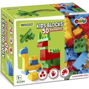 ostatní stavebnice Wader 41294 Kids Blocks 50 ks