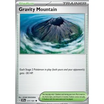 Karetní hra Pokémon SSP 177/191 Gravity Mountain - Surging Sparks Stav: Near Mint, Verze: REVERSE HOLO