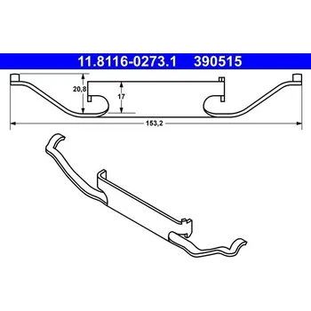 Auto-moto Pružina, brzdový třmen ATE 11.8116-0273.1