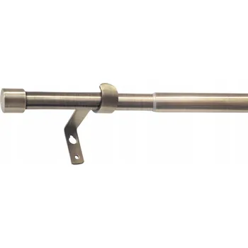 Garnýž TELESKOPICKÁ GARNÝŽ GARNÝŽ JEDNODUCHÁ KOVOVÁ TYČ NA ZÁVINY 120-230 CM, ANTIQUE