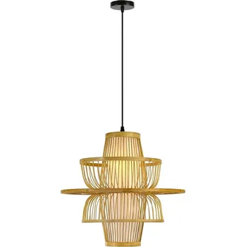 IMMAX BOHO PINCHOS designové závěsné svítidlo, D45cm, E27, bambusové dřevo