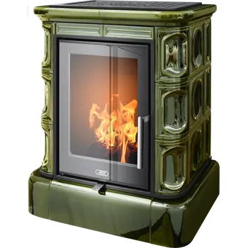 Krbová kamna ABX, spol. s.r.o. ABX Marina exklusive krbová kamna 3,5 - 9 kW, Zelená