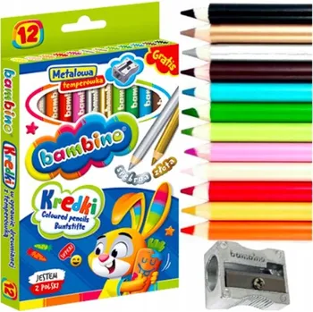 Pastelka ŠKOLNÍ SET pastelky 12 barev BAMBINO PASTELKY pro nejmenší