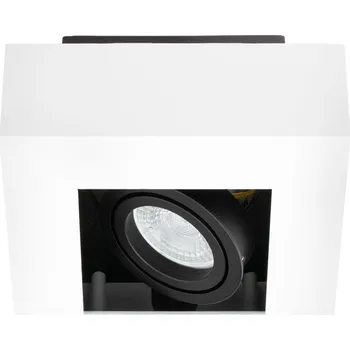 LED panel Podhledové bodové svítidlo přisazené HALOGEN výklopné SPOT GU10 Čtverec Bílá AURI LUMILED