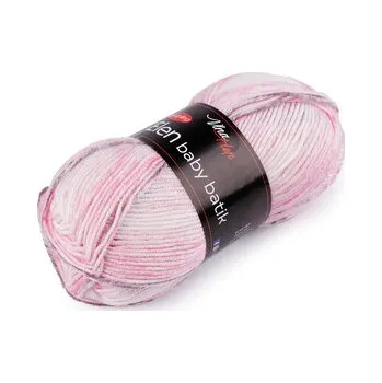 Příze Pletací příze Elen baby batik 100 g - 1 ks - 2 (5110) růžová sv.