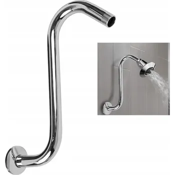 Sprchové rameno Sprchové rameno držák pro dešťovou sprchu hlavici Barva Stříbrná tvar S
