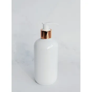 Dávkovač mýdla BELA 300 ml bílý s bílo-zlatým dávkovačem