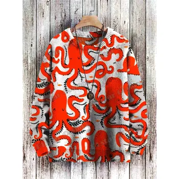 Dámský svetr Unisex svetr s potiskem CS1122 Gradient Art & Multicolor Velikost: 7XL, Barva (Varianta): Svetr 15