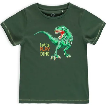Chlapecké tričko LEMON BERET PLAY DINO khaki Velikost: 128