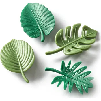 Dekorativní magnet Magnety na ledničku LISTY - 4 ks