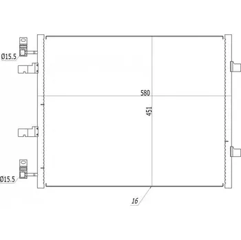 Výparník klimatizace Kondenzátor, klimatizace HART 614 558