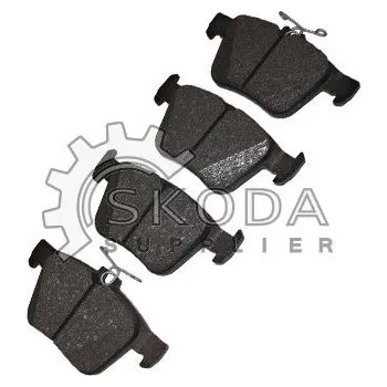 Brzdová destička Sada brzdových destiček, kotoučová brzda ŠKODA Original OEM 3Q0698451F