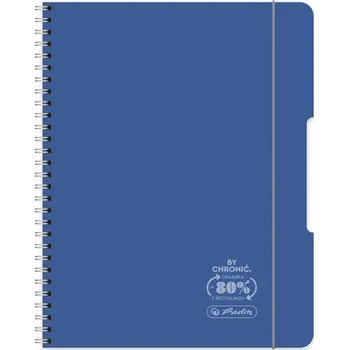 Blok Kroužkový Blok Herlitz B5, 80 listů, pevná vazba