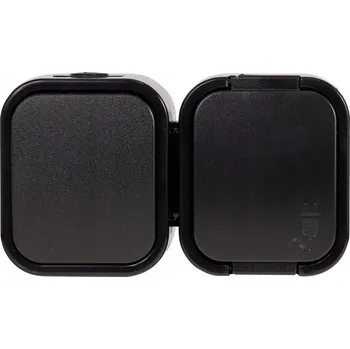 Elektrická zásuvka Jednoduchá zásuvka + vypínač jednopólový B2 černý abex