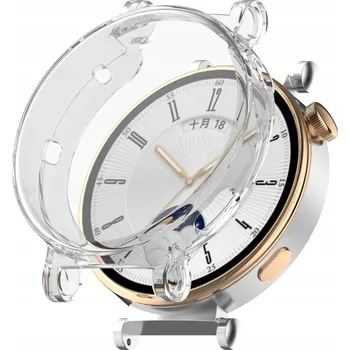 Pouzdro na mobilní telefon 2v1 POUZDRO s Ochranným Sklem na Displej pro HUAWEI WATCH GT 4 41mm Kryt