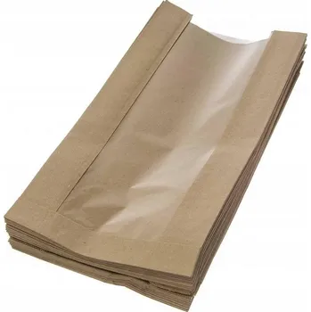 Jednorázové nádobí Papírové sáčky s okénkem Kiel-Pak TSO-1 280x150x70 mm 1000 kusů