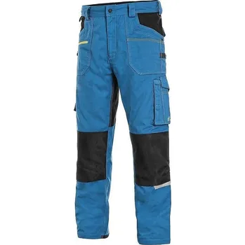 montérky STRETCH kalhoty středně modré-černé