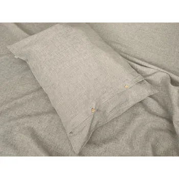 Povlečení Lněné povlečení - zelenobílé | Elen Rozměry: 140 x 200, 50 x 70