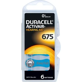 Článková baterie Duracell DA 675 P6 Easy Tab