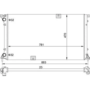 Chladič motoru Chladič, chlazení motoru HART 620 268
