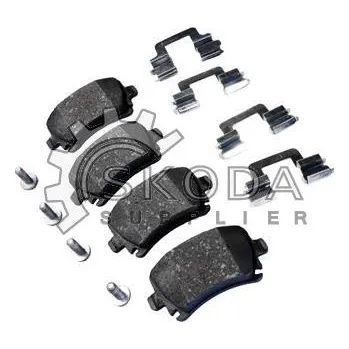 Brzdová destička Sada brzdových destiček, kotoučová brzda ŠKODA Original OEM JZW 698 451M