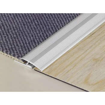 Podlahová lišta Profilteam spojovací kobercový profil 35*2000 Stříbrný E01