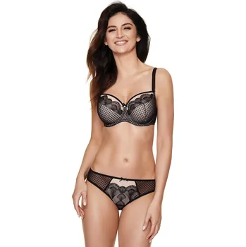 Podprsenka Gorteks Dolce/B3 barva: černá a béžová 65H