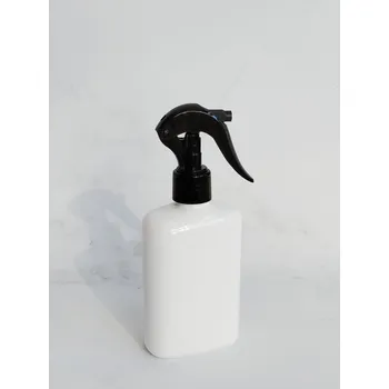 Dávkovač mýdla oválný LIMA 250 ml bílý s černým rozprašovačem