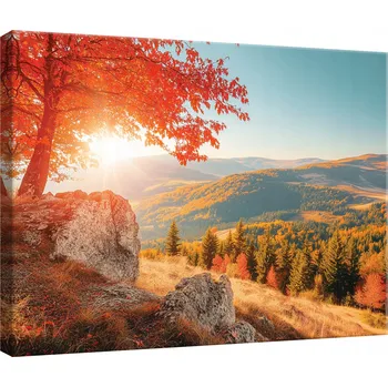 Obraz OBRAZ DO LOŽNICE OBÝVÁKU KUCHYNĚ KRAJINA HORY NA PLÁTNĚ NA ZEĎ 60x40