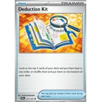 Sběratelská karetní hra Pokémon SSP 171/191 Deduction Kit - Surging Sparks Stav: Near Mint, Verze: REVERSE HOLO