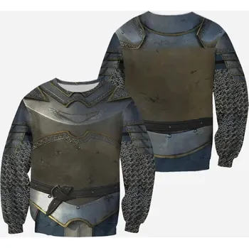 Dámská mikina Unisex mikina s celoplošným potiskem CS932 brnění knight Velikost: XL, Barva (Varianta): Sweatshirt