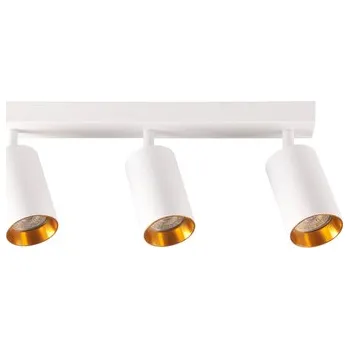 Bílo-zlatá 3bodová světelná lišta MARIBEL III