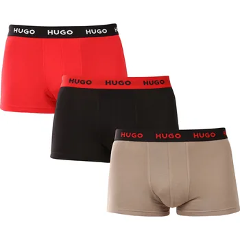 Boxerky 3PACK pánské boxerky HUGO vícebarevné (50532611 979) M Možnost vrácení zboží ZDARMA do 120 dnů!