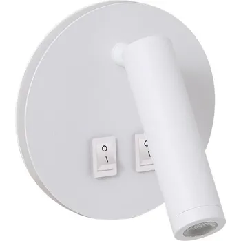 Nástěnné svítidlo IMMAX GOAL designové nástěnné LED svítidlo, 2 vypínače, 6W, bílé